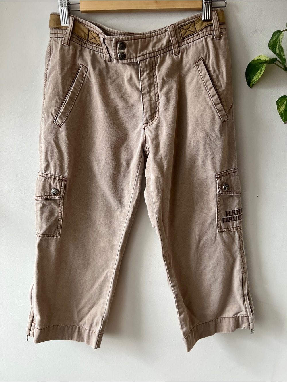 Harley-Davidson Vintage Beige/Tan Cargo Capris
